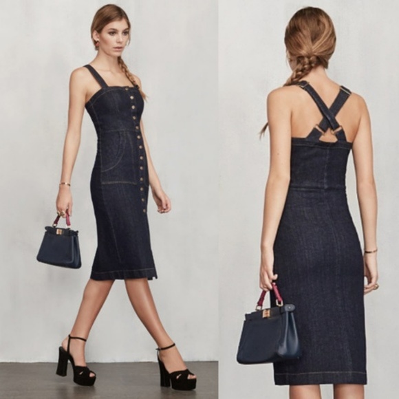 reformation jeans dress
